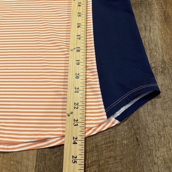Lole Womens Top Medium Sleeveless Golf Athletic Collared Stretch Striped - Picture 5 of 6
